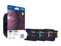 Žlutá, azurová, purpurová - originální - blistr - inkoustová cartridge - pro Brother DCP-J525W, DCP-J725DW, DCP-J925DW; MyMio MFC-J825N