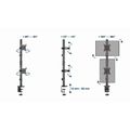 GEMBIRD MA-D2-02, Držák na 2 monitory, 17"-32"