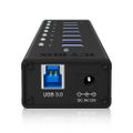 RAIDSONIC ICY BOX - USB 3.0 HUB  12V 3A 7portů