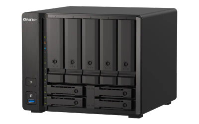 QNAP TS-h973AX-32G (Ryzen 2,2GHz, ZFS, 32GB RAM, 5x 3,5" + 4x 2,5" SATA/2x U.2, 2x 2,5GbE, 1x 10GbE)
