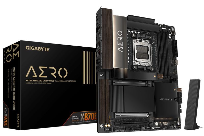 Gigabyte X870E aero X3D dark WOOD/AM5/ATX