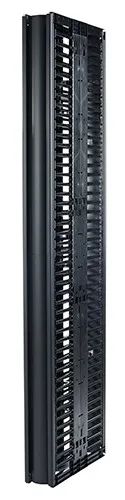 Valueline, Vertical Cable Manager for 2 & 4 Post Racks, 84"H X 6"W, Double-Sided with Doors