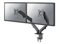 Montážní sada (úchyt na stůl) - dvojité nastavitelné rameno s plným rozsahem pohybu - pro 2 LCD displeje - černá - velikost obrazovky: 17"-27" - upevnění svorkou