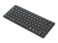 Klávesnice - multi-zařízení - compact - antibakteriální - bezdrátový - Bluetooth 5.1 - QWERTY - španělská - černá
