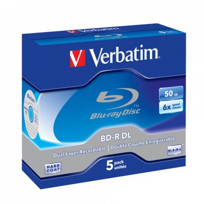 VERBATIM BD-R DL 50GB 6x 5 Pack JC 43748