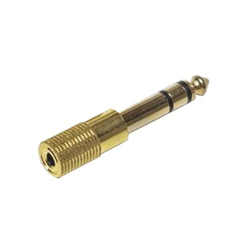 Redukce Jack 6,3 stereo / 3,5 stereo zdířka zlatá