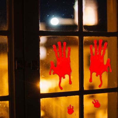 Gelová nálepka na okno FAMILY 58107L Halloween - krvavé ruce