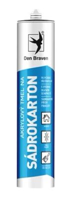 Tmel akrylátový na sádrokartony DEN BRAVEN bílý 280ml