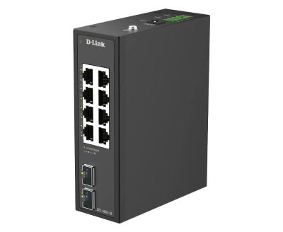 D-Link DIS-100G-10 10-Port Gigabit Industrial Unmanaged Switch with 2 x SFP Ports