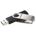 HAMA Rotate, USB Klíč, 8GB, stříbrný/černý