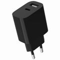 GEMBIRD TA-UC-2AC12-01-BK, Nabíječka, U/USB-C, 12W
