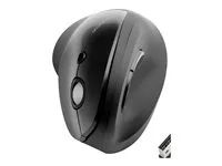 Vertikální myš - ergonomický - pravák - 6 tlačítka - bezdrátový - 2.4 GHz - bezdrátový přijímač USB - černá