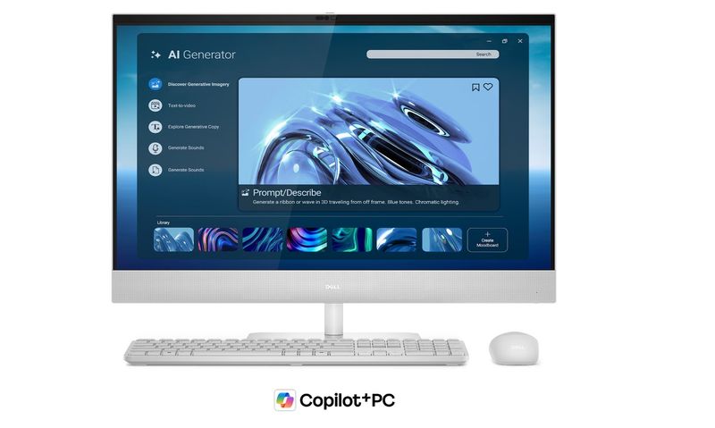 Dell/27 EC27260/27''/QHD/U7-355/32GB/1TB/Intel int/W11P/Biela/1R