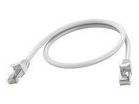 Vision - Sítový kabel - RJ-45 (M) do RJ-45 (M) - 50 cm - 6.2 mm - STP - CAT 6a - lisovaný, provedení bez hrbolku - bílá