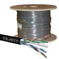 SOLARIX kabel CAT6A STP PE Fca, 500 m, černý