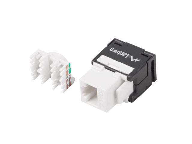 Keystone modul bez nástrojů rj45->lsa CAT.6A utp 180° lanberg
