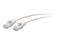 White - Patch kabel - RJ-45 (M) do RJ-45 (M) - 90 cm - 4.8 mm - UTP - CAT 6a - lisovaný, provedení bez hrbolků - bílá