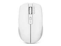 Myš - 5 tlačítka - bezdrátový - 2.4 GHz, Bluetooth - bezdrátový přijímač USB - bílá