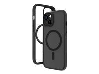 Zadní kryt pro mobilní telefon - kompatibilita s MagSafe - plast - černá - pro Apple iPhone 13, 14, 15, 16e, 17e