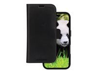 Pouzdro s klopou pro mobilní telefon - kompatibilita s MagSafe - kůže full-grain - černá - pro Apple iPhone 16 Pro