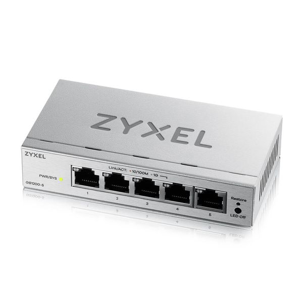 ZYXEL GS1200-5V3, 5 Port Gigabit webmanaged Switch