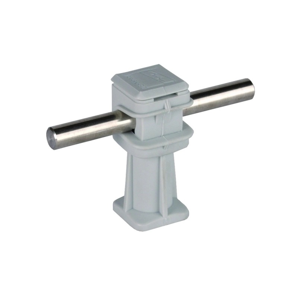 Podpěra vedení, plast šedý, 36mm, pro prům. 8mm M8