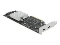USB adaptér - PCIe 2.0 x8 nízký profil - USB-C 3.2 Gen 2x2 x 2