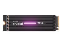 Crucial T710 - SSD - šifrovaný - 1 TB - interní - M.2 2280 - PCI Express 5.0 (NVMe) - TCG Opal Encryption 2.01 - integrovaný chladic