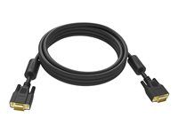 Kabel VGA - HD-15 (VGA) (M) do HD-15 (VGA) (M) - 10 m - křídlové šrouby - černá
