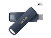 Jednotka USB flash - 64 GB - USB-C / Lightning - metalická modrá