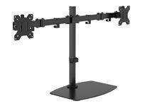 Stojan - pro 2 LCD displeje - ocel - černá - velikost obrazovky: 13"-32" - na stůl