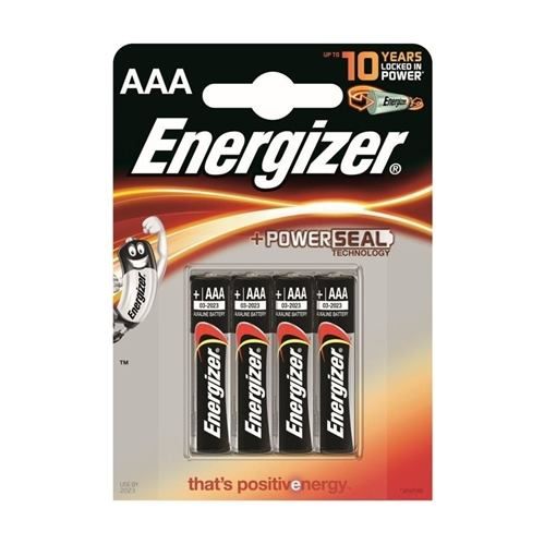 ENERGIZER PowerSeal AAA, Baterie, LR03, 1.5V 4ks