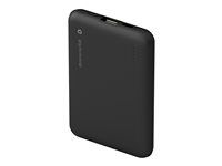 Power banka - 10000 mAh - 20 Watt - Apple 2.4A, PD/PPS, Apple Fast Charge, QC 3.0 - 2 výstupní konektory (USB-C, USB typ A) - na kabelu: USB-C - černá
