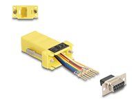 D-Sub 9 pin female to RJ45 female Assemb