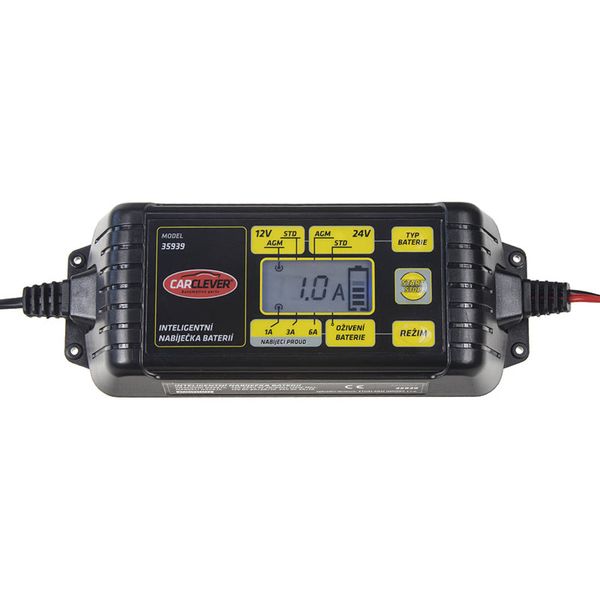 Nabíječka akumulátorů CARCLEVER 35939 12V/24V 6A
