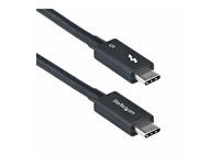 Kabel Thunderbolt - Thunderbolt 5 (M) do Thunderbolt 5 (M) - USB4 / Thunderbolt 3 / Thunderbolt 4 / Thunderbolt 5 / DisplayPort 2.1 - 80 cm - podporuje 4K, podpora 8K, pasivní, napájení USB (240 W) - černá
