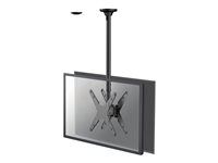Montážní sada (stropní montáž) - plný pohyb - pro 2 ploché panely - černá - velikost obrazovky: 32"-75"