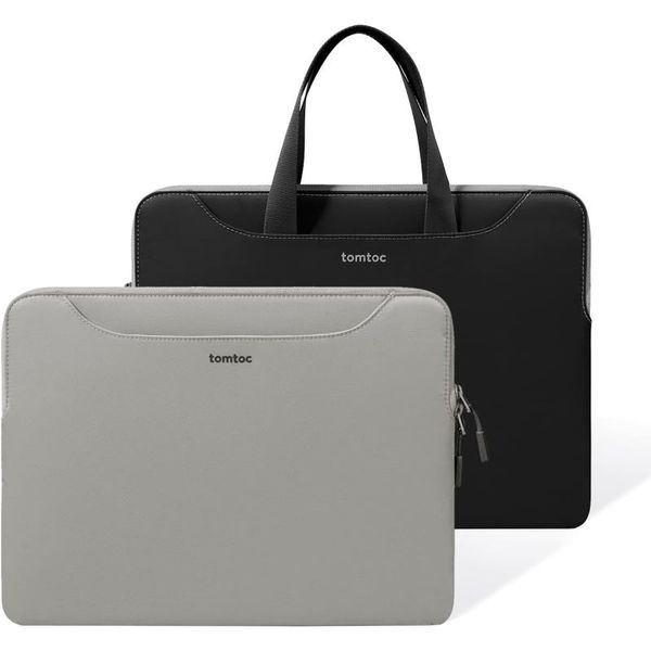 TOMTOC THE HER, brašna na notebook 16'' šedá