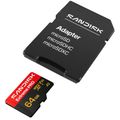 SanDisk Extreme PRO SDXC 64GB 200MB/s V30 + adaptér
