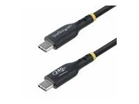 USB kabel - USB-C (M) do USB-C (M) - USB 2.0 - 48 V - 5 A - 3 m - neobsahuje halogen, pasivní, technologie Extended Power Range (EPR), podpora napájení Power Delivery 3.1 - černá