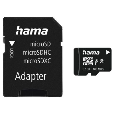 HAMA microSDHC 32 GB 100 MB/s Class 10 UHS-I