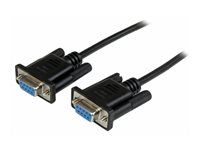 DB9 Female to Female - 9 pin RS232 Null Modem Cable - 1 meter, Black - Null modem kabel - DB-9 (F) do DB-9 (F) - 1 m - lisovaný, křídlové šrouby - černá - pro P/N: PCI2S5502, PEX4S953, PEX4S953LP