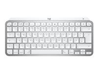 Klávesnice - podsvícená - bezdrátový - Bluetooth - QWERTZ - švýcarská - bledě šedá