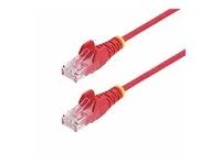 1m Red Slim CAT6 Ethernet Cable - N6PAT100CMRDS