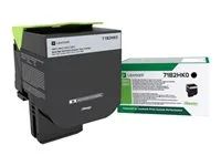 Vysoká výtěžnost - černá - originální - kazeta s barvivem LCCP, LRP - pro Lexmark CS417dn, CS517de, CX417de
