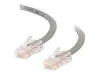 Křížový kabel - RJ-45 (M) do RJ-45 (M) - 50 cm - UTP - CAT 5e - licna, uniboot - šedá