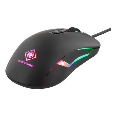 DELTACO GAM-029 GAMING, Myš, USB, černá