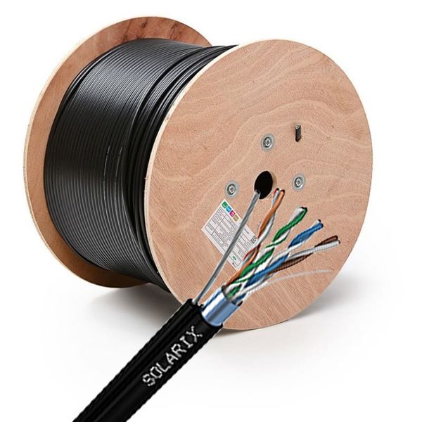 SOLARIX kabel venkovní s FTP PE CAT5E 305m/balení