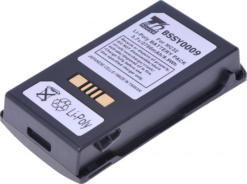 Baterie T6 Power pro Motorola Zebra MC3200, MC32N0-G, MC32N0-R, MC32N0-S, 2700mAh, 9,9Wh, Li-poly