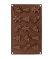 Forma na pečení vánočního cukroví ORION 29x17x1,5 cm hnědá